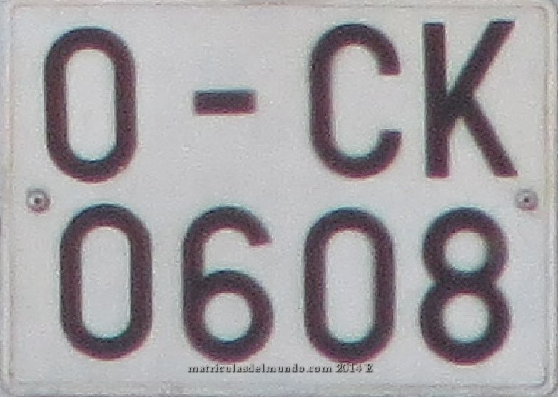 Matrícula de Asturias O-CK 0608